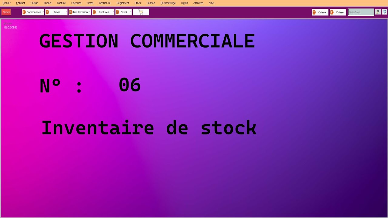 Faire un inventaire des stocks , جرد المخزون
