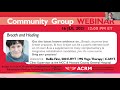 Hot Topics in ACRM CIRM Webinar Series - Breath and Healing