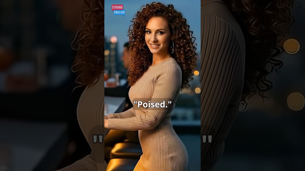 Poised Meaning and Example | Advanced English Skills 