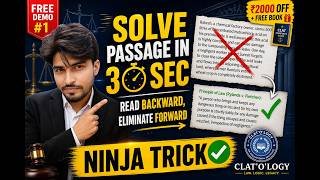 Trick for Legal Reasoning Passages – CLAT with CLAT’O’LOGY PART-1 #clat2027 #clatology #legalseries