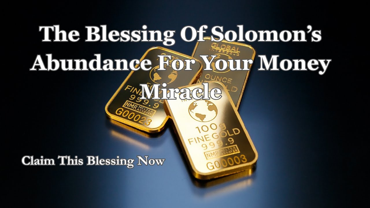 Solomon's Blessing Accelerates Your Money Miracle | Powerful 2 Minute Prayer For Financial Increase