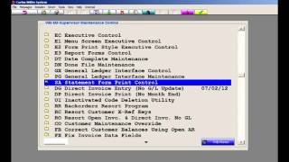 BackOrder Entry, Print and Update in Accounts Receivable