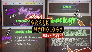 ASMR Greek Mythology📚: Eros and Psyche | iPad writing sounds, whispering, pencil and mouth sounds screenshot 1