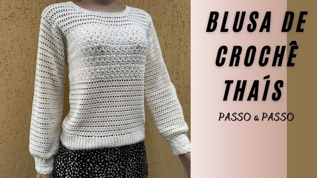 Alerta de Tendência: BLUSA DE CROCHE THAÍS por @CrisTelesCroche