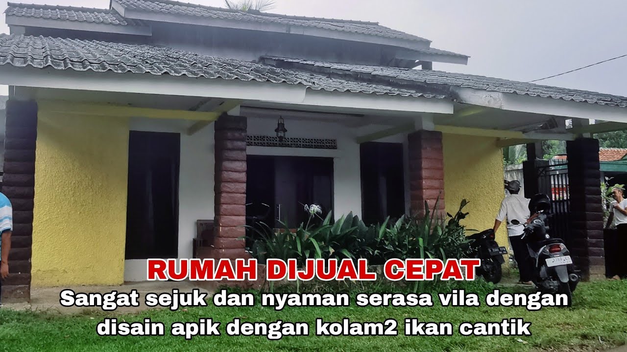 Rumah Dijual Cepat Serasa Di Villa Dengan Kolam Ikan Cantik dan Saung #rumahdijual #sahabatpakbro
