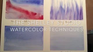Watercolor techniques  background washes