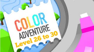 Color Adventure Level 26 to 30 | Draw the Path | Stress Relief Relaxing Android Game screenshot 2