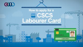 CITB - How to apply for a CSCS Labourer Card