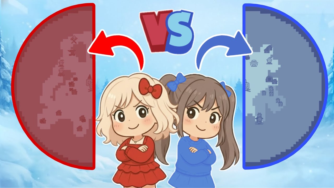 تحدي تقسيم الغابة بين لولي و جوجي 😱🔥 مين الي انجزت اكثر 👀؟؟ روبلوكس