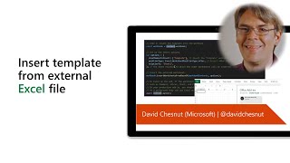 Insert template from external Excel file