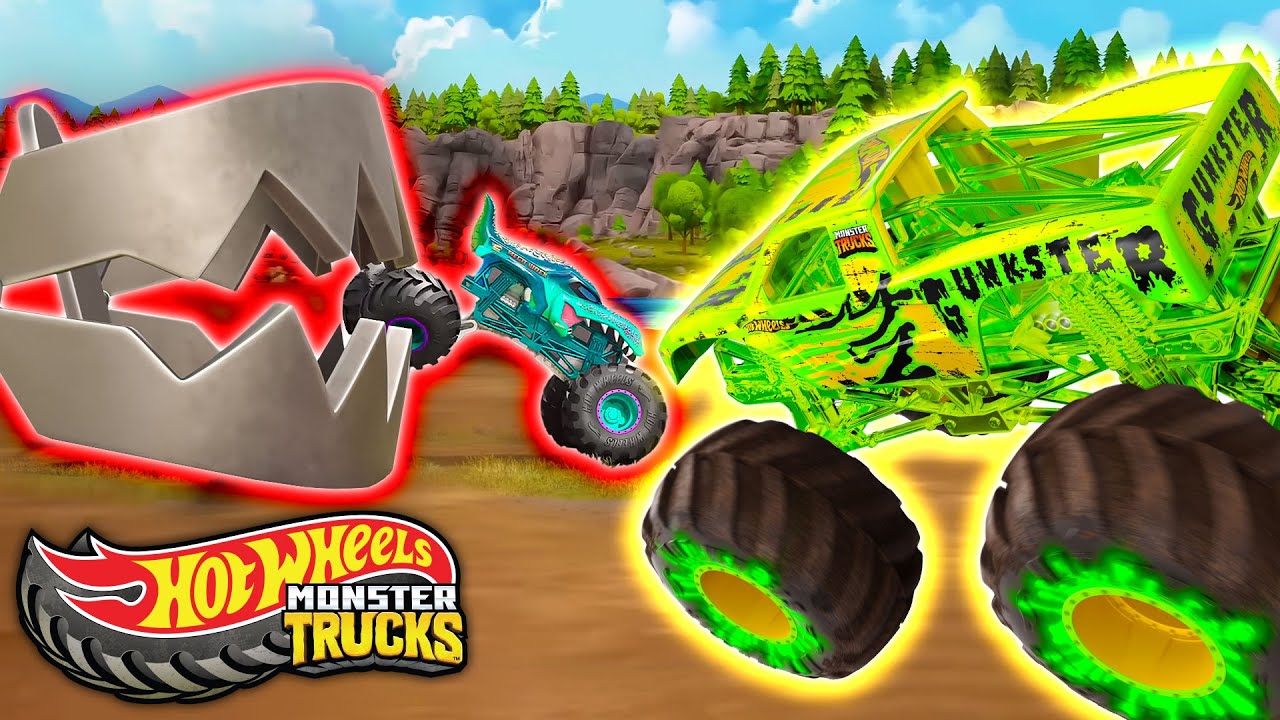 Exciting Moments from Monster Trucks Camp Crush | Hot Wheels | 30 Minutes