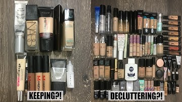 Makeup Collection + Declutter | Primer, Foundation, and Concealer