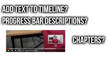 Youtube Chapters – How to Add Descriptions Straight to Your Timeline (Progress Bar)
