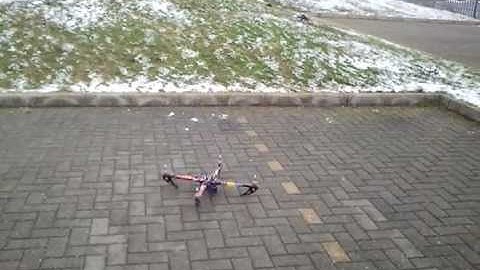 X525 Quadcopter, semi-maiden flight
