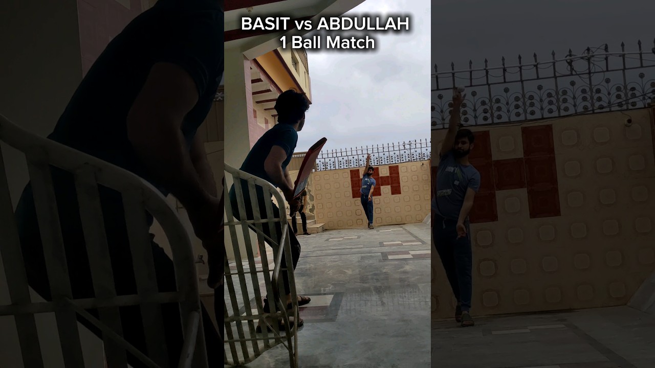 1 Ball Match Gone Funny😂☠️ Basit Vs Abdullah - Off Yorker 