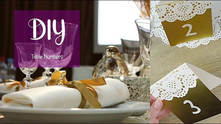 Make table numbers for a wedding or any other stylish party.