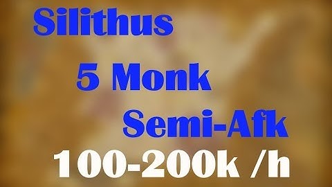 100-200k Gold per Hour - 5 Man Monk Silithus Farm - Semi AFK - Gold Making