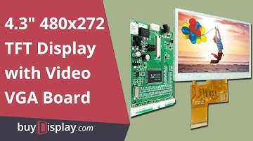 How to Connect 4.3 inch TFT LCD Touch Screen Display with VGA,Video Driver Board and PC