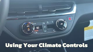 How to Use Your Climate Controls in Your Buick Envista Preferred