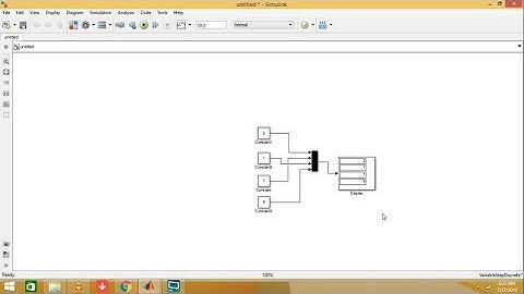 How to use Mux(multiplexer) in simulink