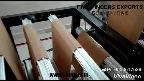 Fully Automatic Nonwoven Bag Making Machine - D & W Cut | Five Fingers Exports