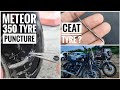 New Meteor 350 Rear Tyre Puncture 😵 #shorts #meteor350 #royalenfieldmeteor350 #royalenfield #viral