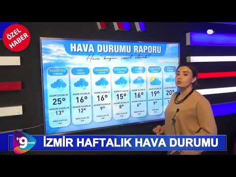 İZMİR HAFTALIK HAVA DURUMU 3 NİSAN 9 NİSAN