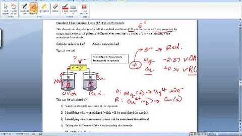 How To Calculate Standard Cell Potential (EMF)