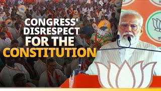 Congress' disrespect for Constitution evident in their acts: PM Modi in Zaheerabad