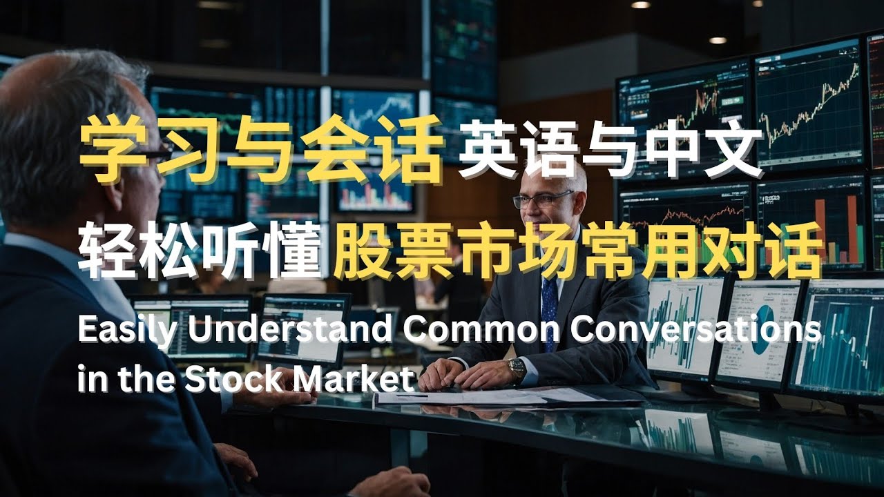 学习与会话 | 英语与中文 | 轻松听懂股票市场常用对话 | Easily Understand Common Conversations in  the Stock Market