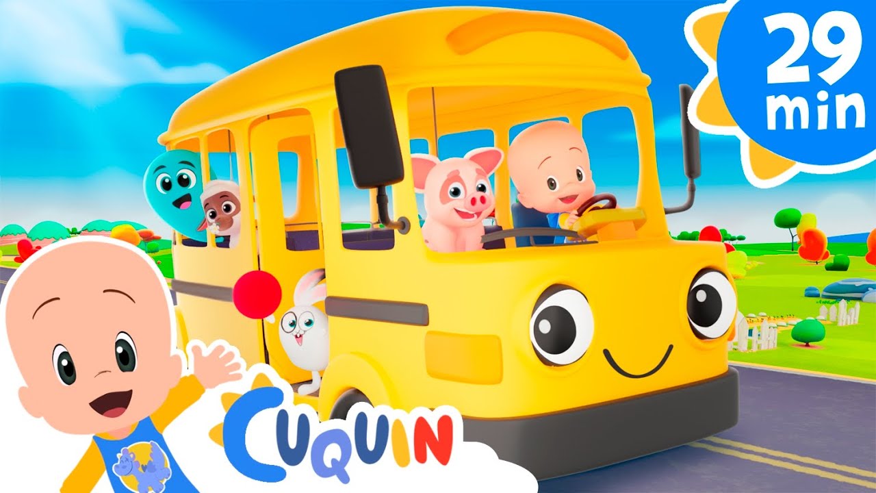 Wheels on the bus Animals - Cleo and Cuquin songs