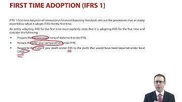 First time adoption (IFRS 1) - ACCA (SBR) lectures
