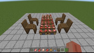 Dining Table in Minecraft 100 IQ Level Build Hack #shorts