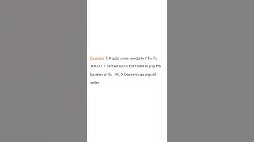 Unpaid Seller, Sale of Goods Act, Business law #shortnotes #bcom #law #mba #bba