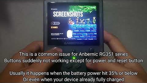 Buttons not working - Anbernic RG351V