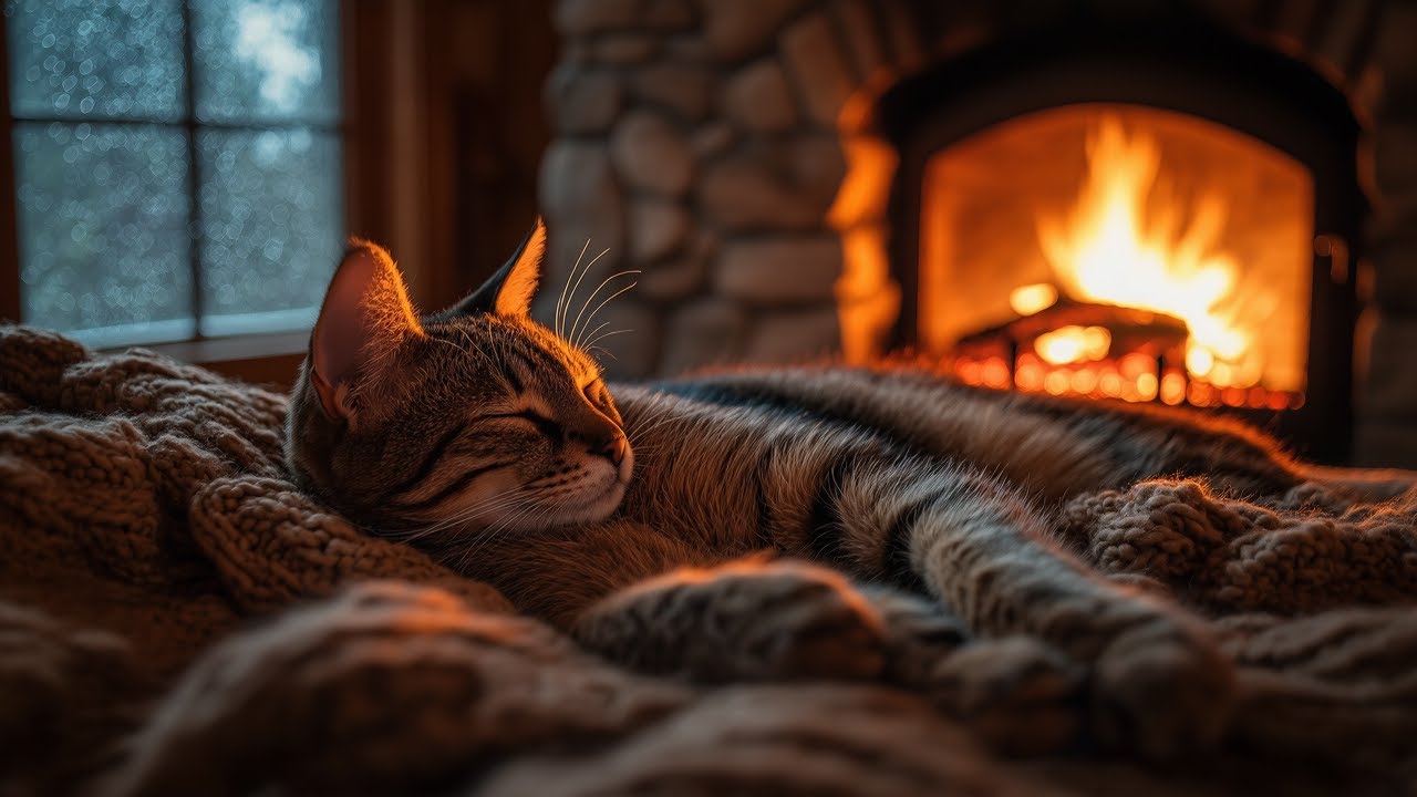 8 Hour of Deep Cat Purring 🐱 | Relax, Sleep & Stress Relief