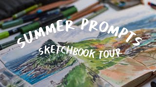 SUMMER Sketchbook tour + ideas to fill your pages!