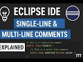 SC)NO10 💡 Eclipse IDE | Single-Line & Multi-Line Comments Explained ✍️ | TTT
