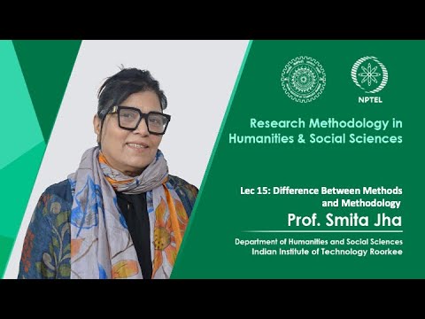 Lec 15: Difference Between Methods and Methodology - YouTube