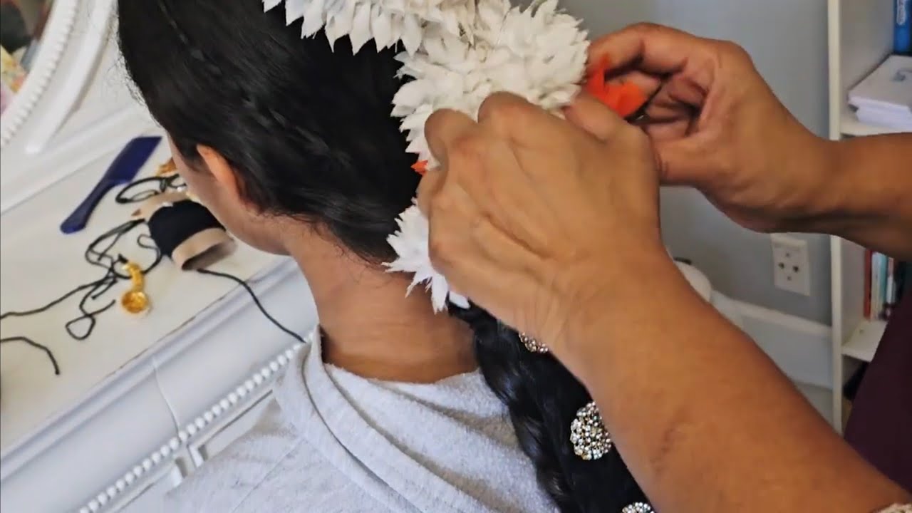 Bharatanatyam - Hair dressing