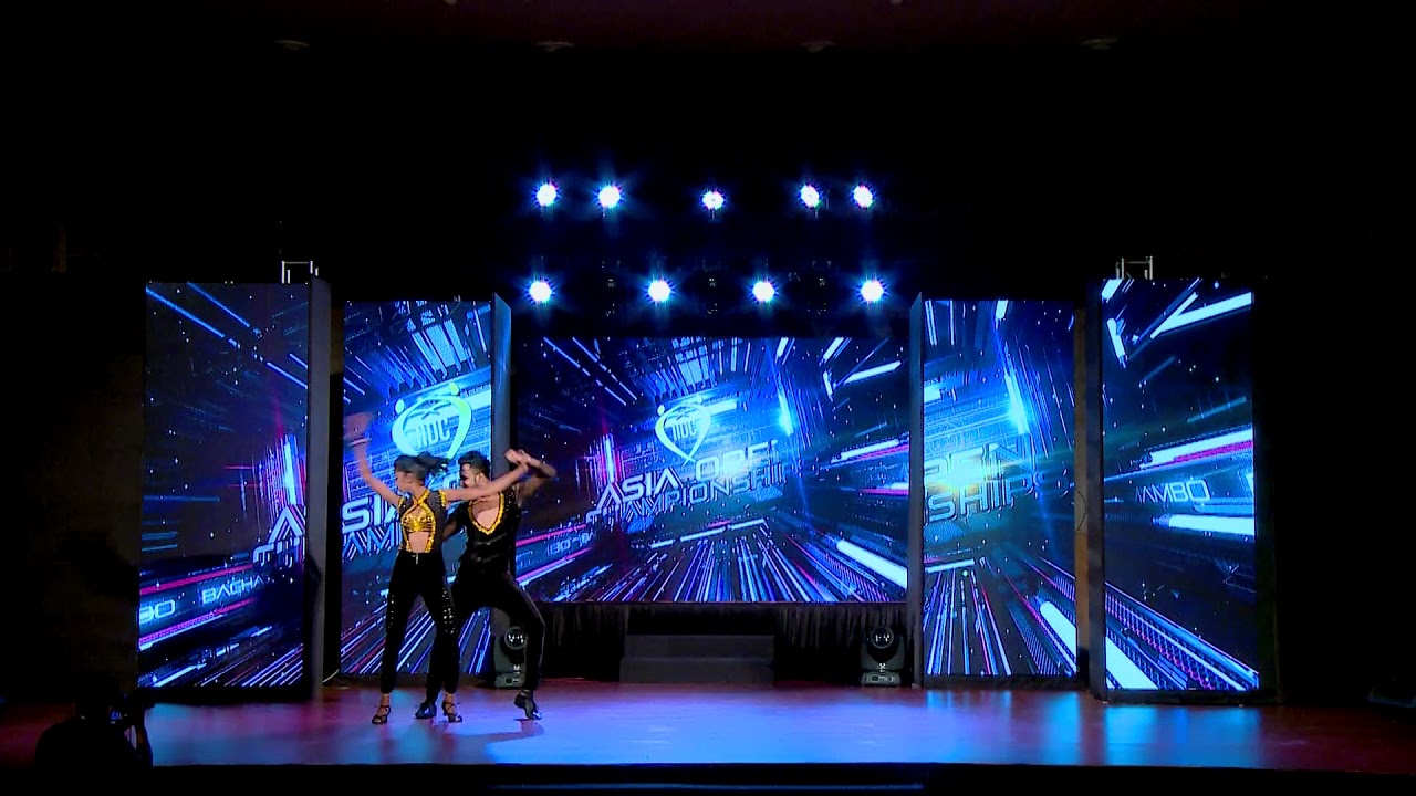 Bachata Combined - Praveen & Nicole - IIDC 2017 - Asia Open Championship workshop cafe