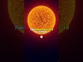 The Sun is ACTUALLY Small! #space #sun #stars