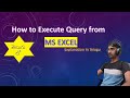 How to Execute SQL query from MS Excel | ODBC Connection for Excel | SQL PLSQL Tutorial in Telugu