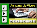 Autohotkey webinar 122020 part 1  amazing autohotkey listview class