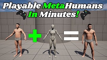 Speelbare MetaHuman in een minuut - Zo doe je dat