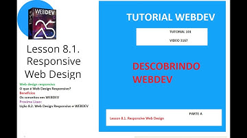 DICAS 3167 WEBDEV TUTORIAL 101 Lesson 8 1 Responsive Web Desing