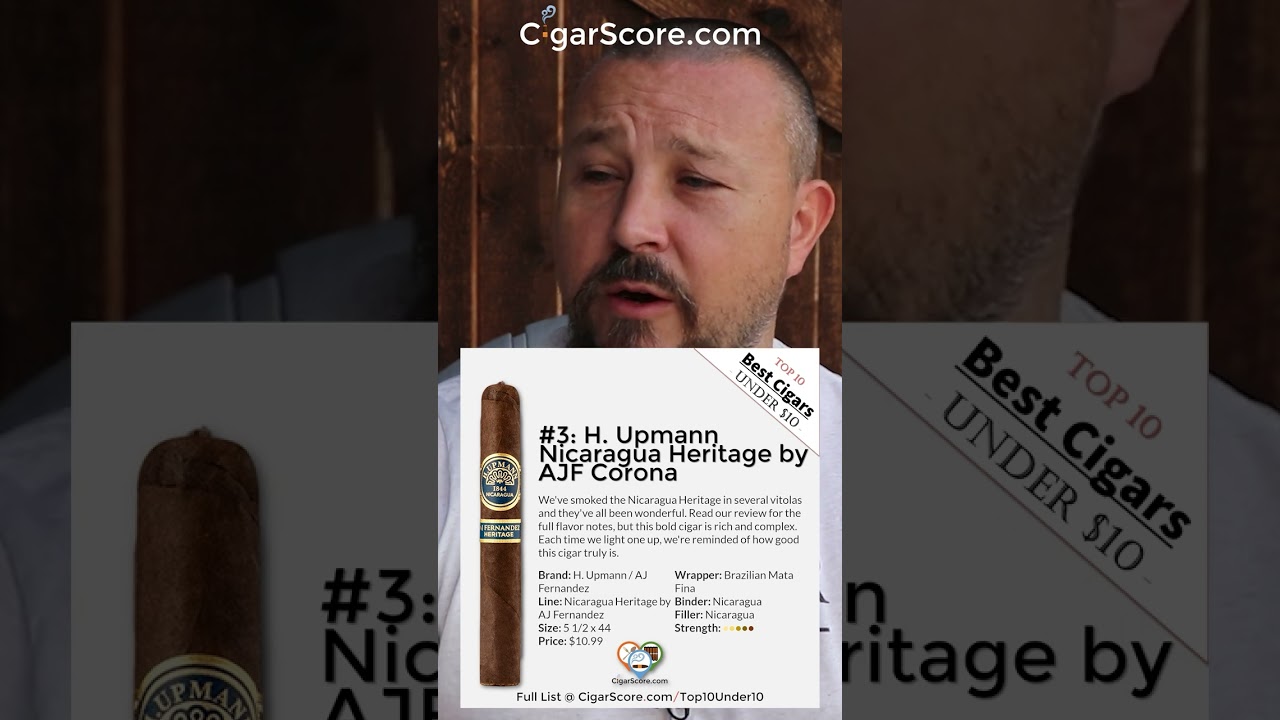 Best Cigars Under $10 (2024) - 3 H Upmann Nicaragua Heritage 