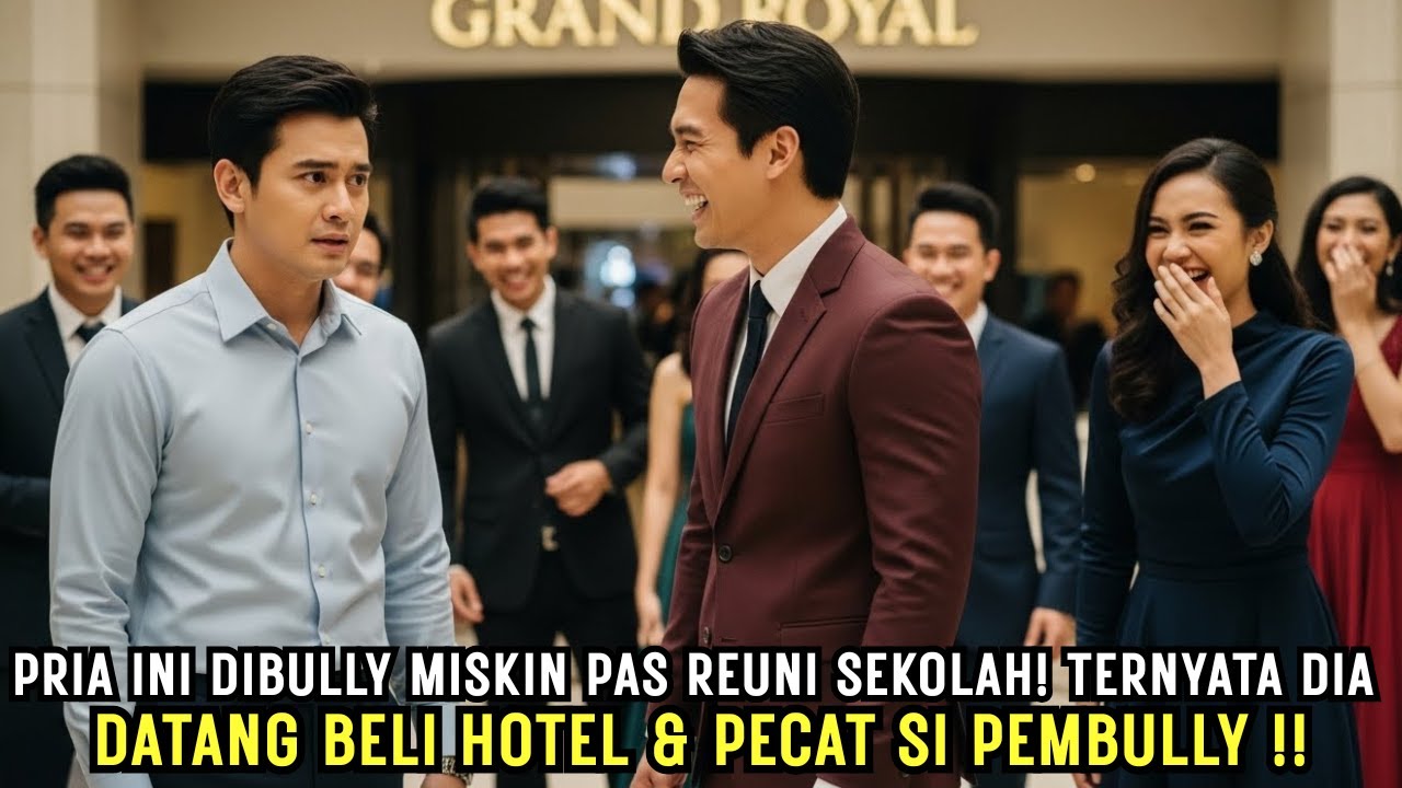 PRIA INI DIBULLY MISKIN PAS REUNI SEKOLAH! TERNYATA DIA DATANG BELI HOTEL & PECAT Si PEMBULLY !!