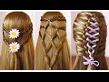 Cute Summer Hairstyles 😍 How To Braid Your Hair 😍 Simple Braided Hairstyles for Complete Beginners