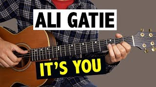 Video thumbnail of "Ali Gatie - It's You // Easy Guitar Tutorial + TABS"